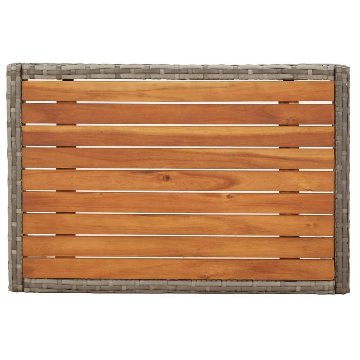 VIDAXL Salon de jardin 3 pcs avec coussins Gris Resine tressee