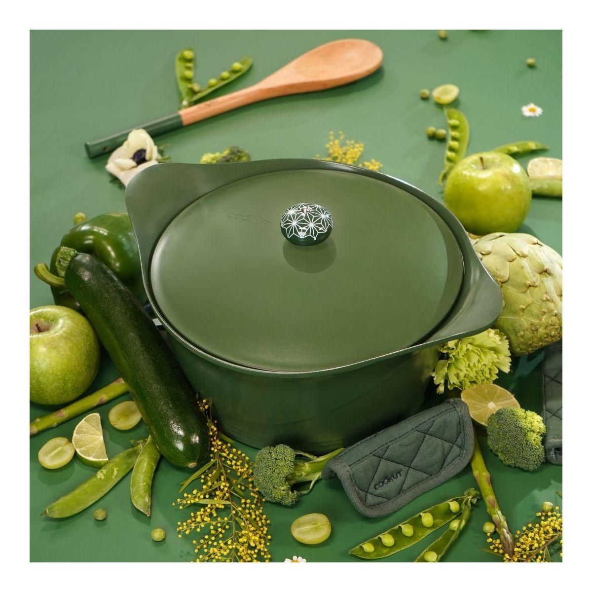COOKUT Cocotte Coffret l'incroyable 24cm fougere