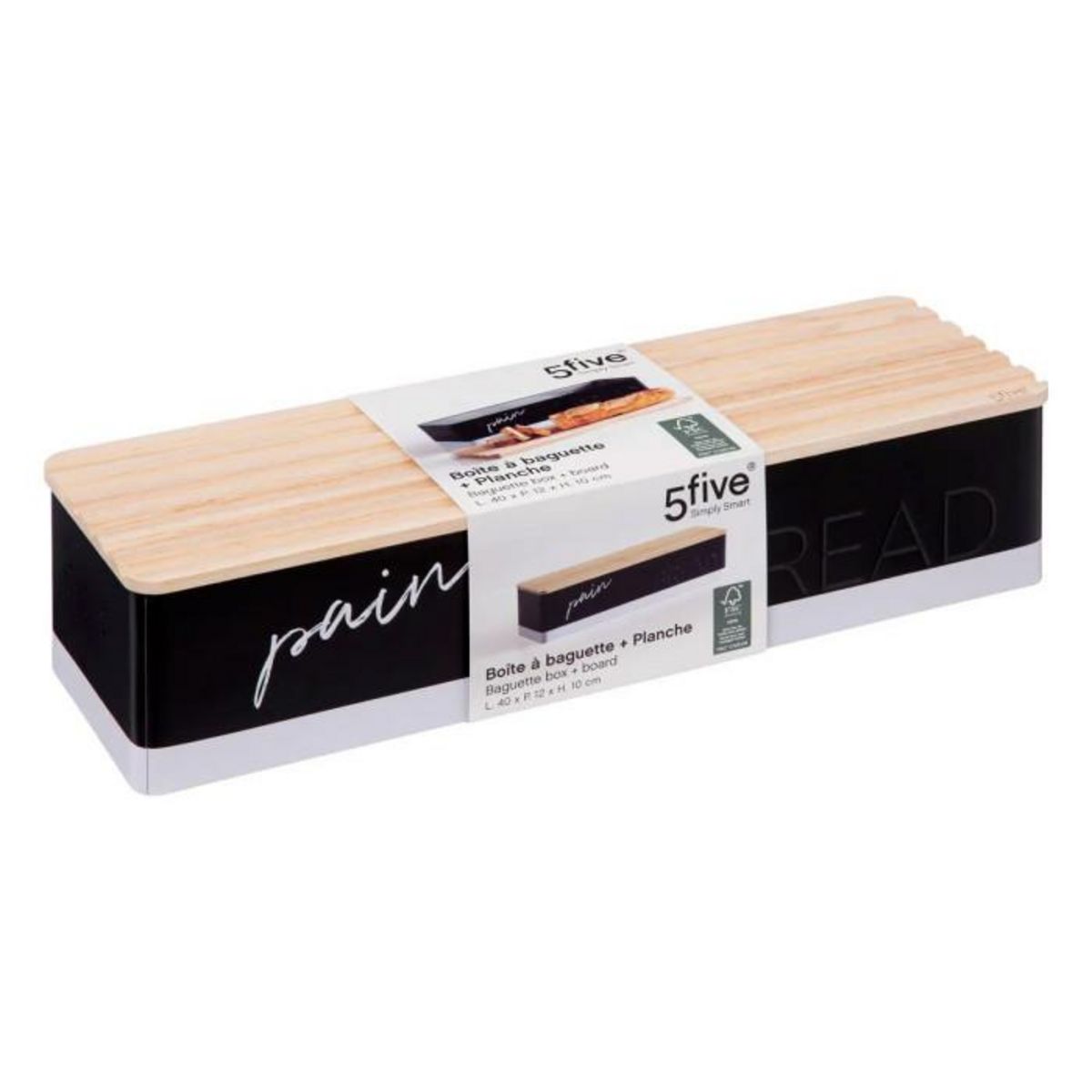 FIVE Boîte à Baguette  Color Edition  40cm Noir