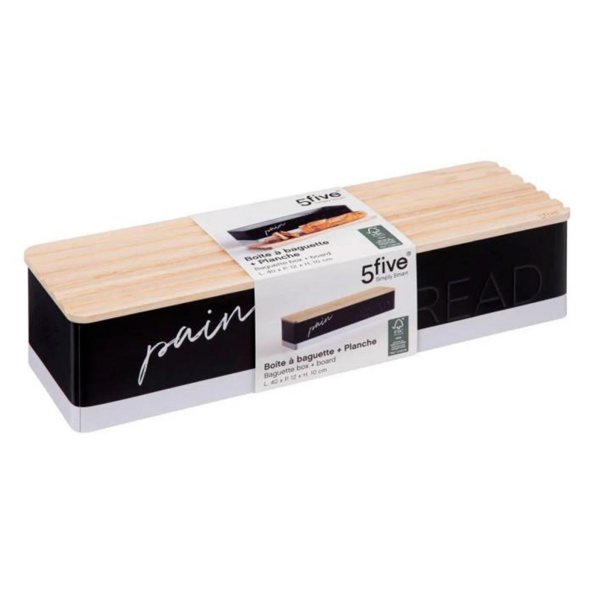FIVE Boîte à Baguette  Color Edition  40cm Noir