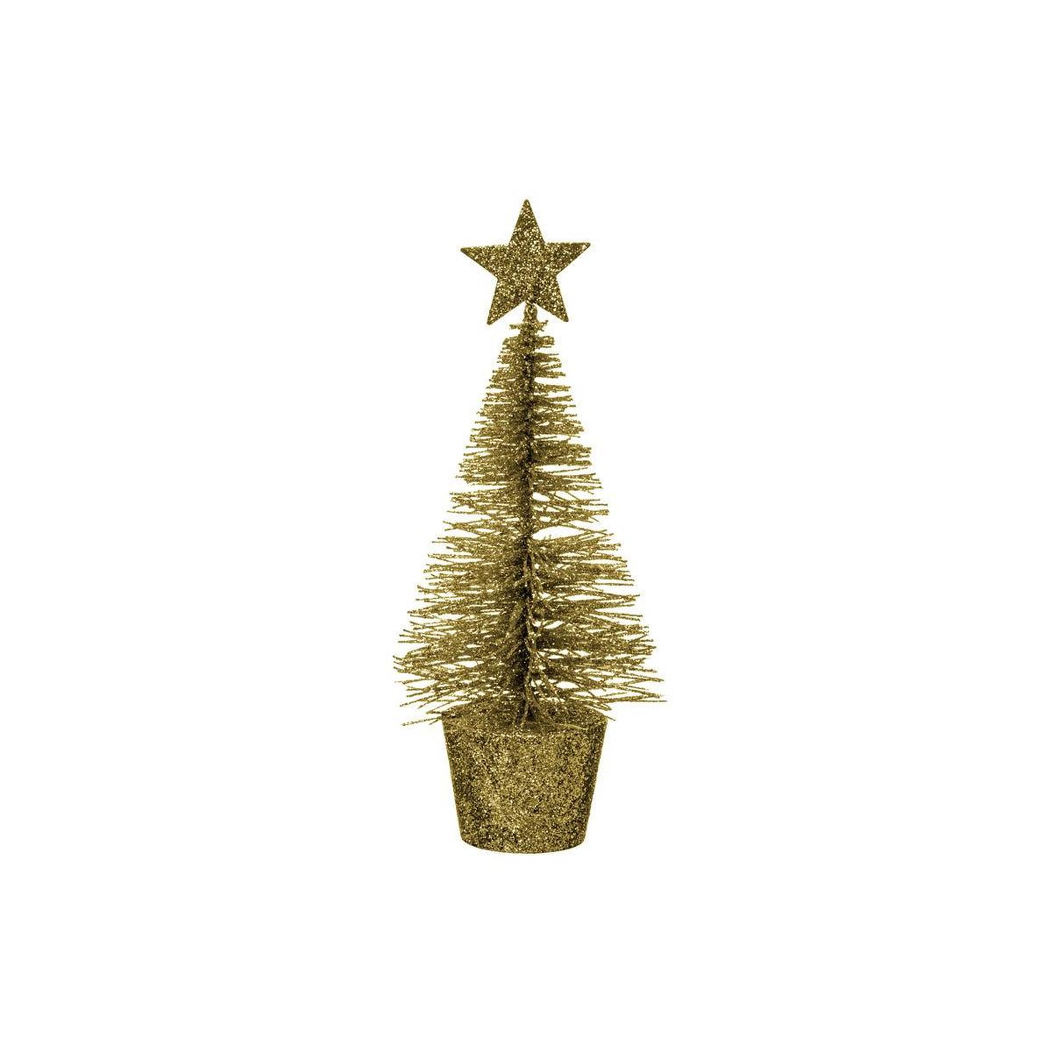 FEERIC LIGHT & CHRISTMAS Sapin de table à poser  héritage  15cm or