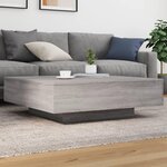 VIDAXL Table basse sonoma gris 100x100x31 cm bois d'ingenierie