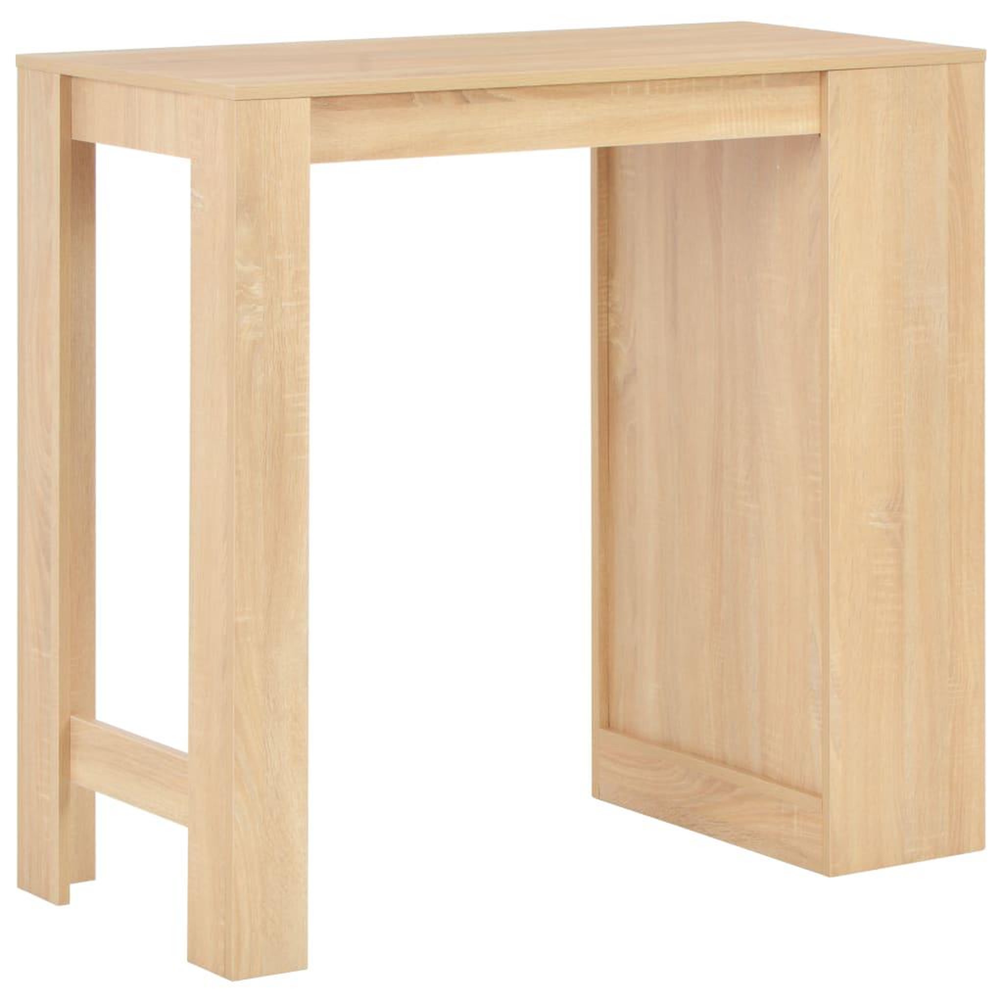 Voir la diapositive 3 : VIDAXL Table de bar avec etagere Chene 110x50x103 cm