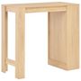 Voir la diapositive 3 : VIDAXL Table de bar avec etagere Chene 110x50x103 cm