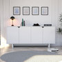 Voir la diapositive 3 : Habitat et Jardin Buffet en bois  Doruk  - 180 x 40 x 81 cm - Blanc