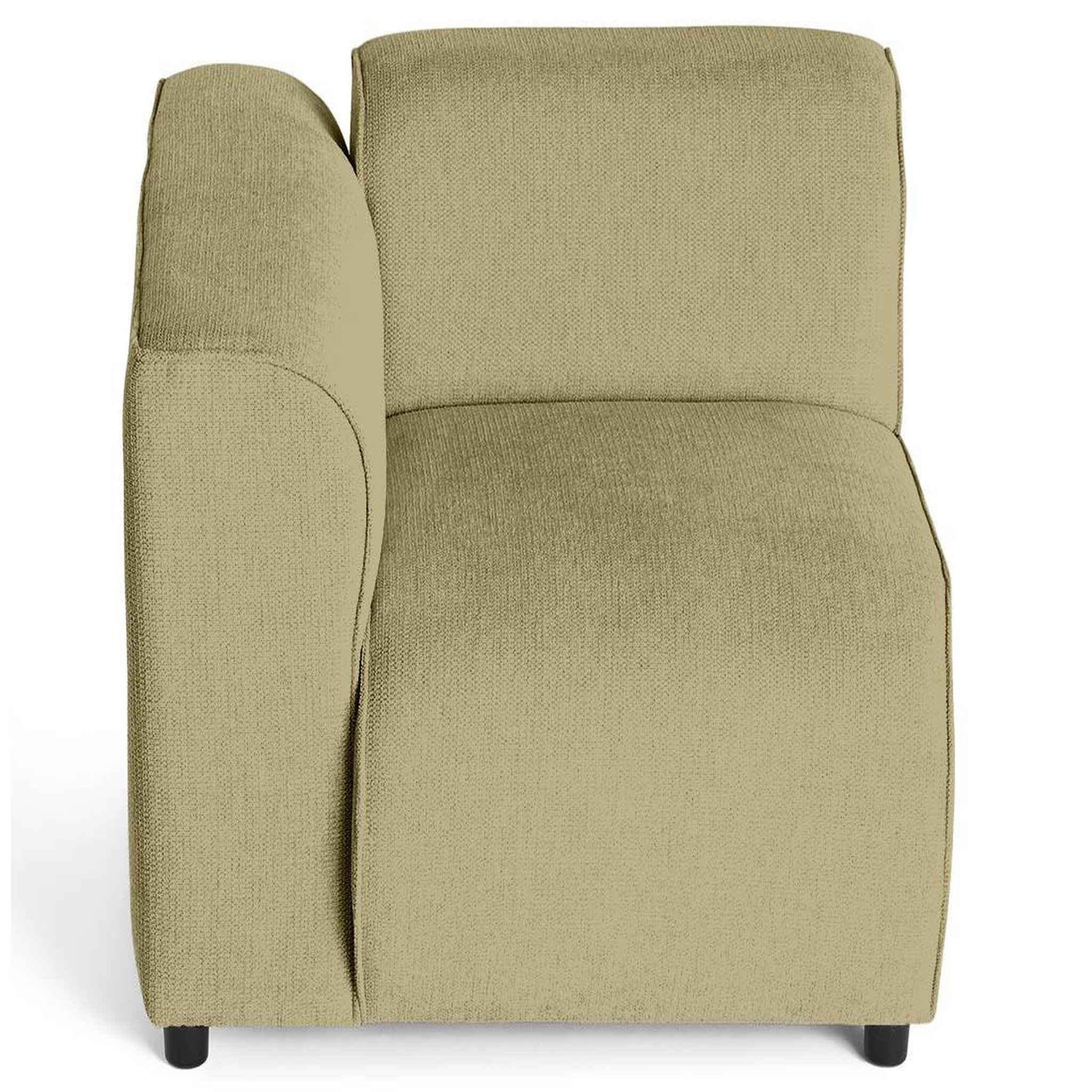Voir la diapositive 3 : LISA DESIGN Suaro - module d'assise d'angle gauche en tissu texturé