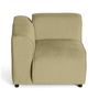 Voir la diapositive 3 : LISA DESIGN Suaro - module d'assise d'angle gauche en tissu texturé