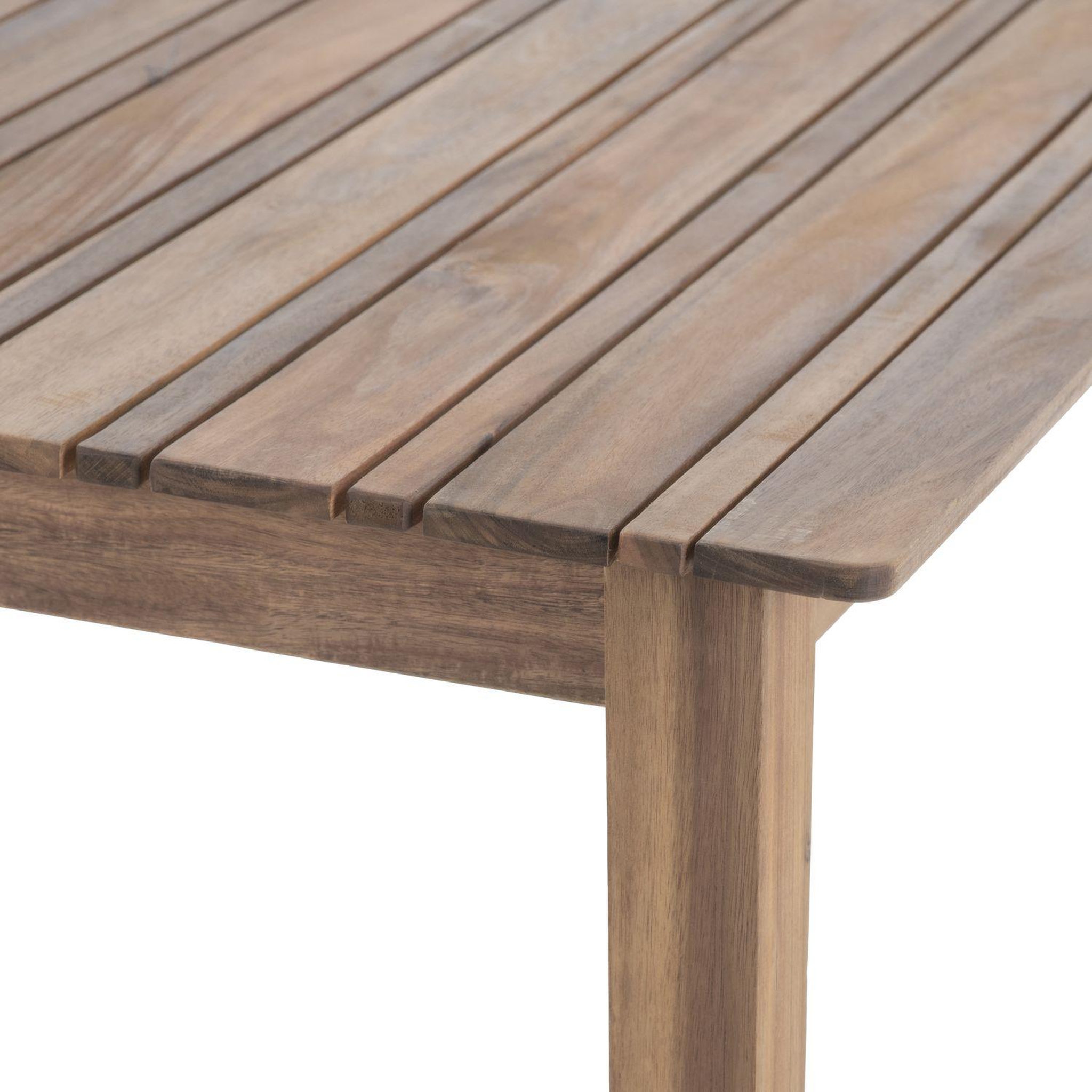 Voir la diapositive 3 : HESPERIDE Table de jardin en bois 6 personnes - l. 160 x h. 75 cm - beige