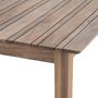 Voir la diapositive 3 : HESPERIDE Table de jardin en bois 6 Personnes - L. 160 x H. 75 cm - Beige