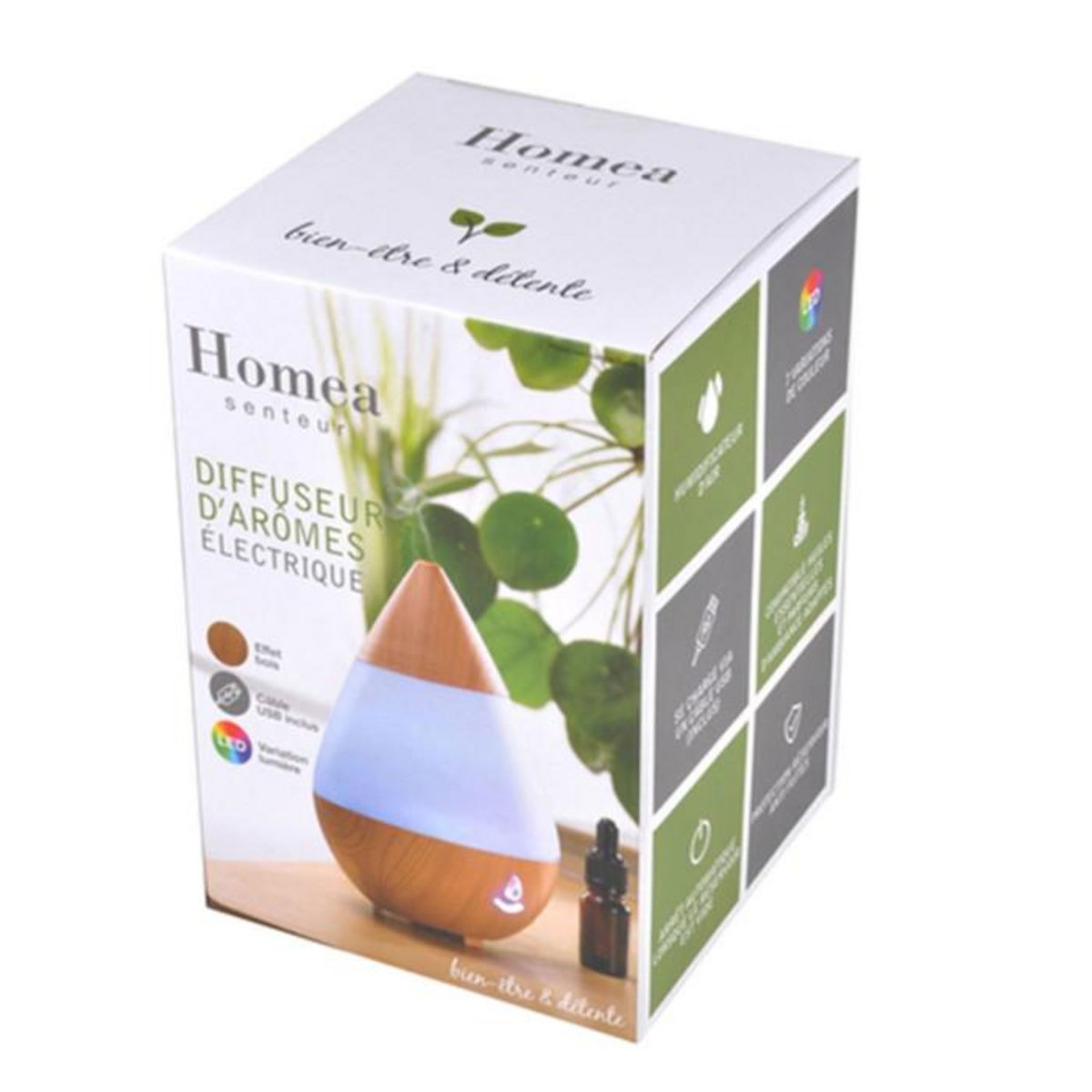 Paris Prix Diffuseur de Parfum Électrique  Cône  235ml Naturel