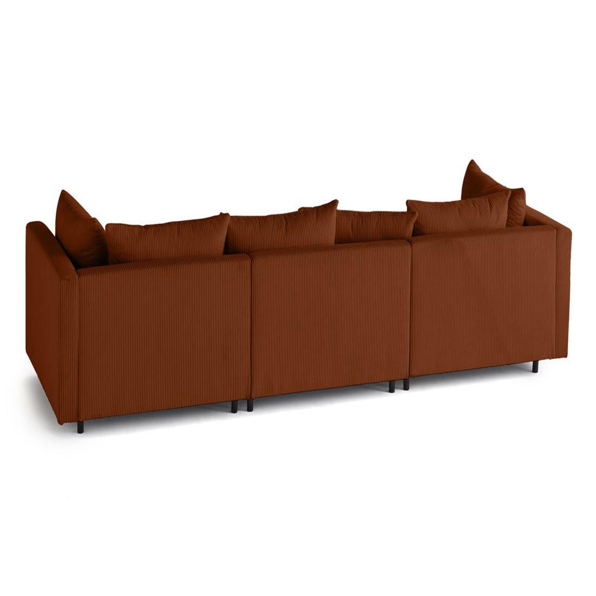 Voir la diapositive 4 : LISA DESIGN Edinburg - canapé modulable 3 places - velours côtelé