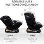 Voir la diapositive 2 : NANIA Nania Siège auto enfant Prato - I-Size 40-150 cm - Evolutif naissance jusqu'à 12 ans environ - Fixations ceinture de sécurité- Réglage de l'Appui-tête et de l'Inclinaison, Insert Lombaire et Réducteur