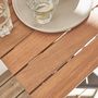 Voir la diapositive 4 : SWEEEK Table d'appoint en bois pour balcon. carrée. rabattable. hauteur ajustable