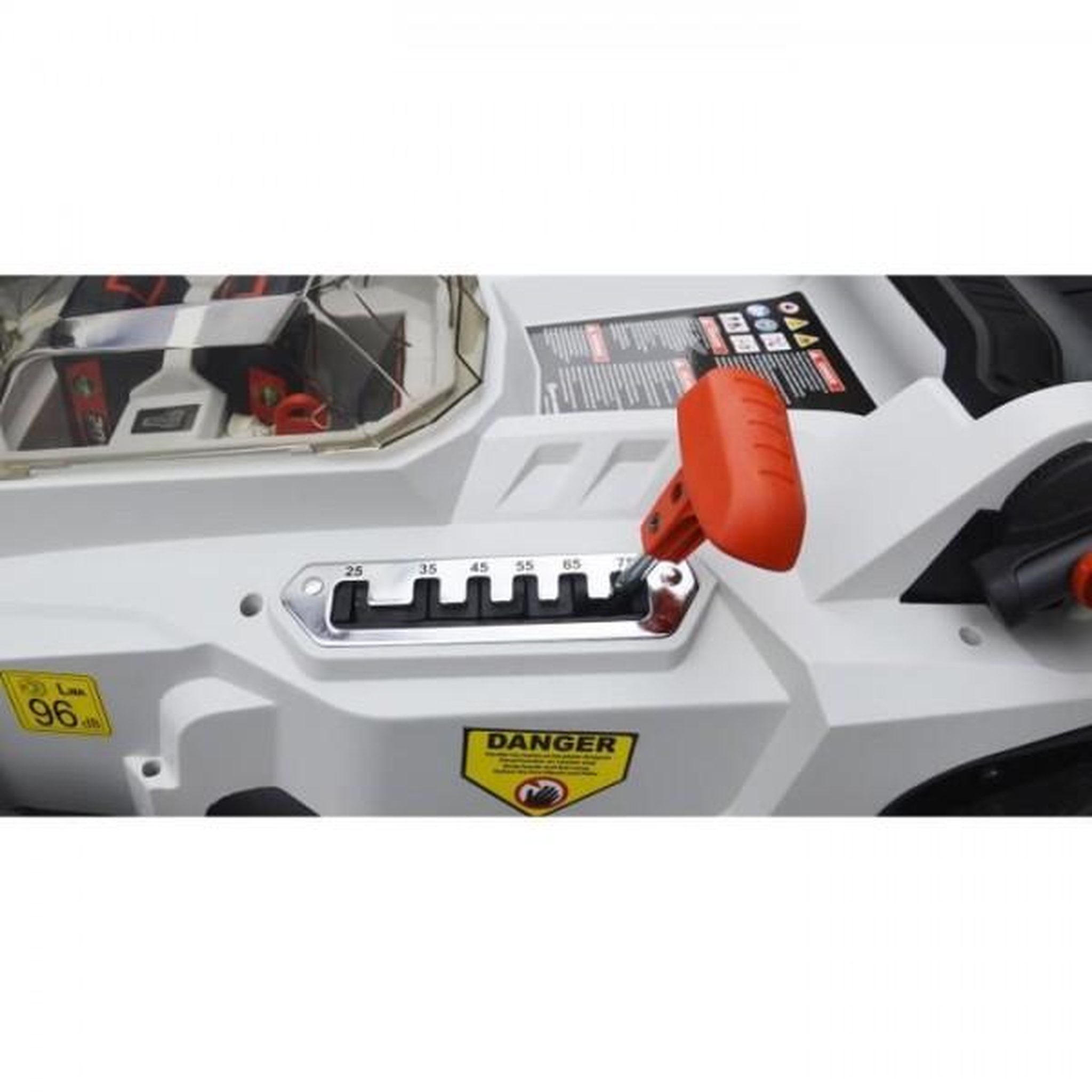 Voir la diapositive 5 : Elem Tondeuse a Gazon   a batterie 37cm 40V (2x 20V 2Ah) - Moteur induction - Fonction mulching- TDE40V37-LI2BF