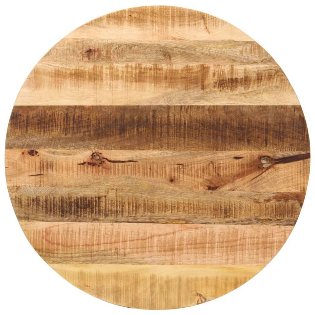 VIDAXL Dessus de table Ø 70x1,5 cm rond bois massif de manguier brut