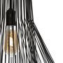 Voir la diapositive 4 : ATMOSPHERA Suspension Noire  Zania  en métal filaire Hauteur 52 cm Atmosphera