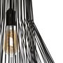Voir la diapositive 4 : ATMOSPHERA Suspension Noire  Zania  en métal filaire Hauteur 52 cm Atmosphera