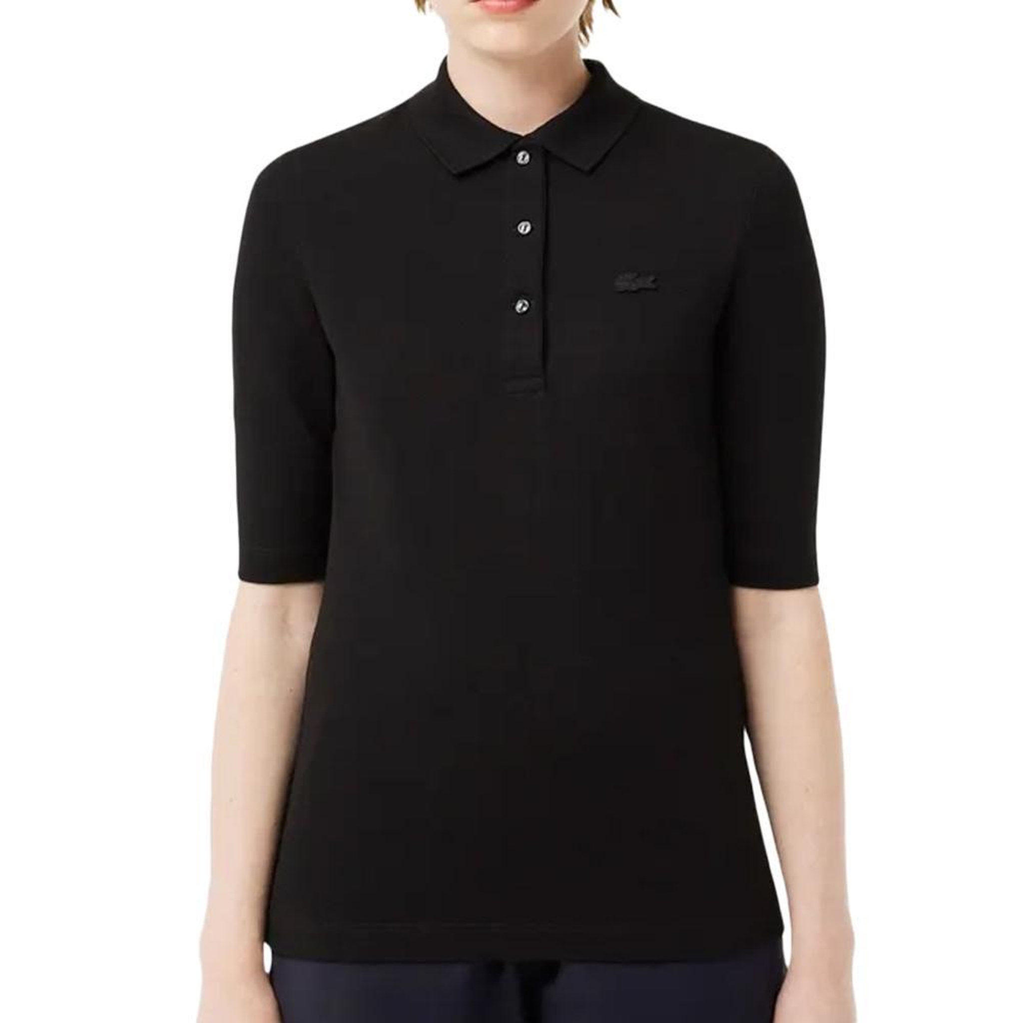 Voir la diapositive 2 : Lacoste Polo noir femme lacoste polo slim fit