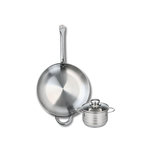 ELO Ensemble de 1 Poêle de cuisson 32 cm et 1 faitout 14 cm Elo Profi Brillant