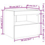 Voir la diapositive 6 : VIDAXL Table de chevet avec lumieres LED blanc 50x40x45 cm