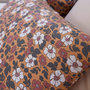 Voir la diapositive 3 : BATON ROUGE Parure housse de couette 100% gaze de coton imprimé verone