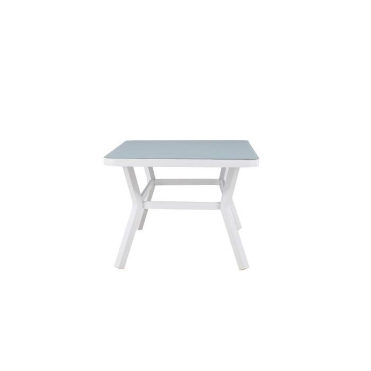 Paris Prix Table de Jardin  Virya  200cm Blanc & Gris