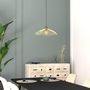 Voir la diapositive 2 : ATMOSPHERA Suspension filaire en métal GALT - Diam. 34 cm - Doré