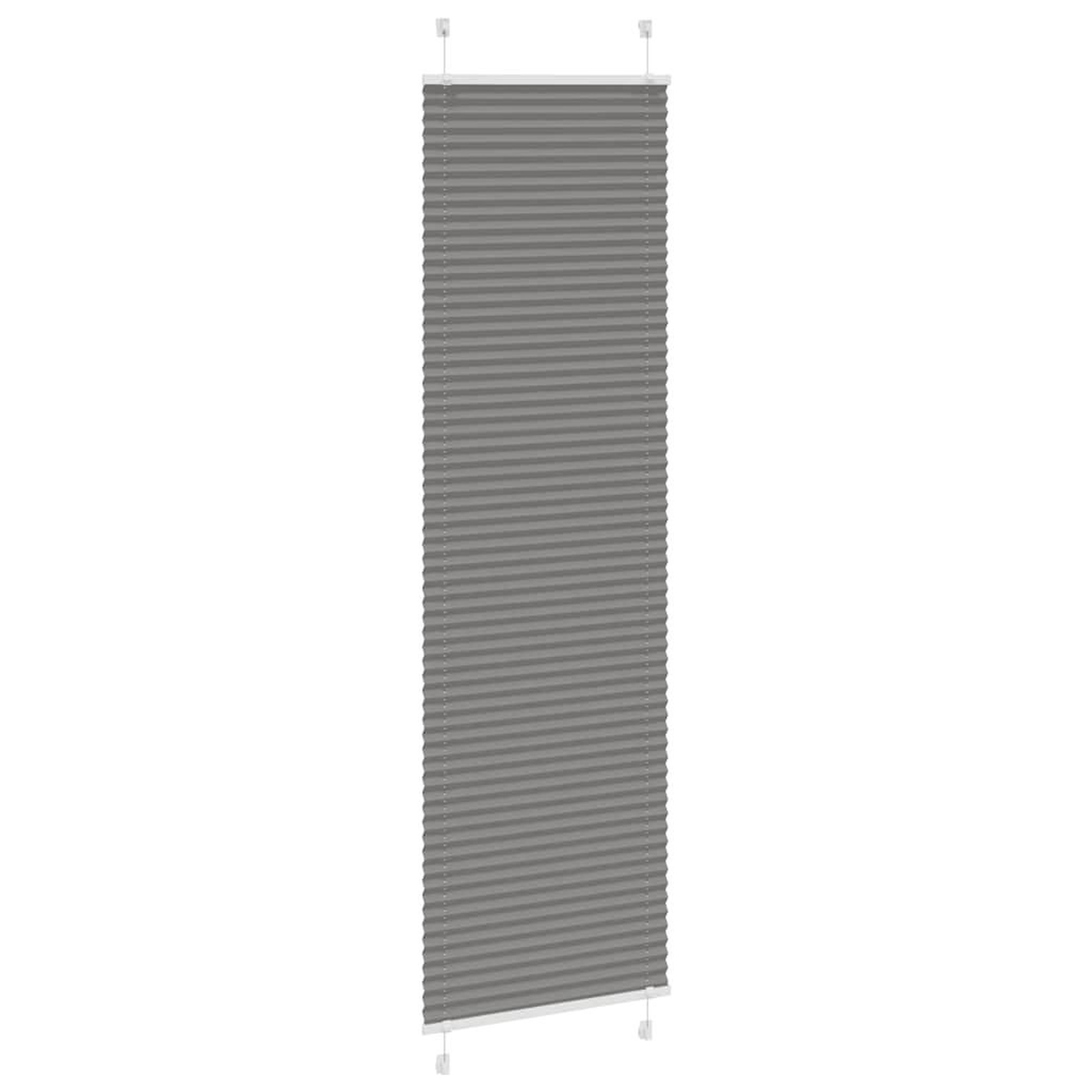 Voir la diapositive 3 : VIDAXL Store plisse anthracite 55x200 cm largeur du tissu 54,4 cm