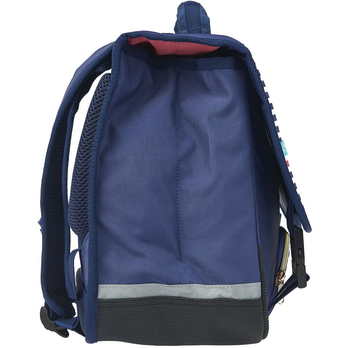 AUCHAN Cartable 38 cm CP/CE1/CE2 bleu à rayures Paris