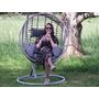 Voir la diapositive 3 : JARDIDECO Fauteuil suspendu London Gris - Jardideco