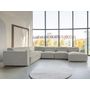 Voir la diapositive 2 : BEST MOBILIER Felix - canapé modulable panoramique d'angle gauche 7 places en tissu texturé