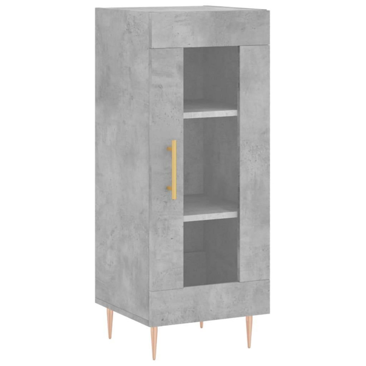 VIDAXL Buffet haut Gris beton 34,5x34x180 cm Bois d'ingenierie