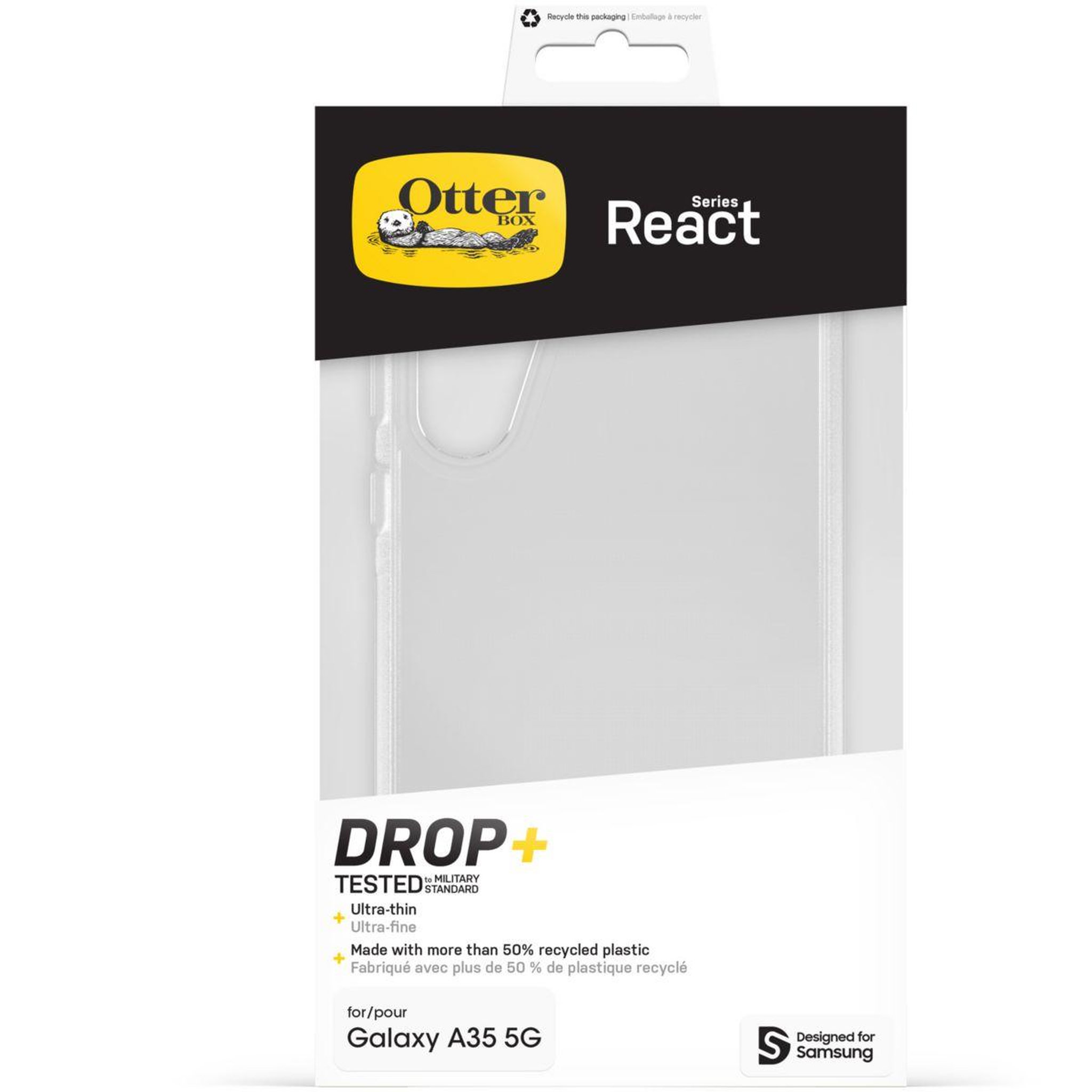 Voir la diapositive 2 : Otterbox Coque samsung a35 transparente