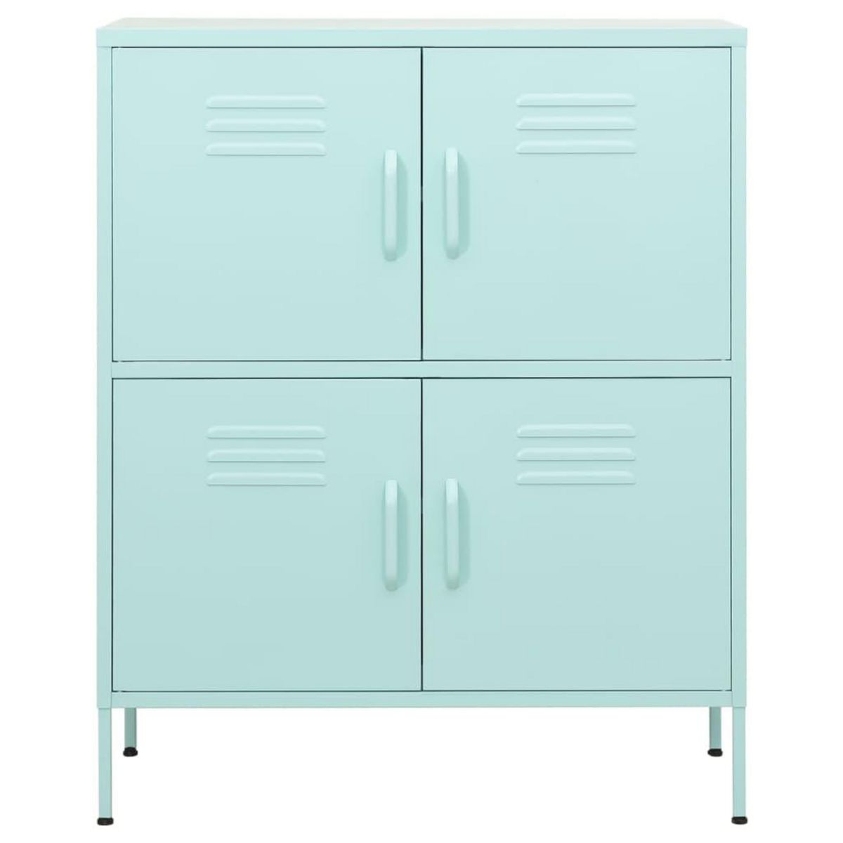 VIDAXL Armoire de rangement Vert menthe 80x35x101,5 cm Acier
