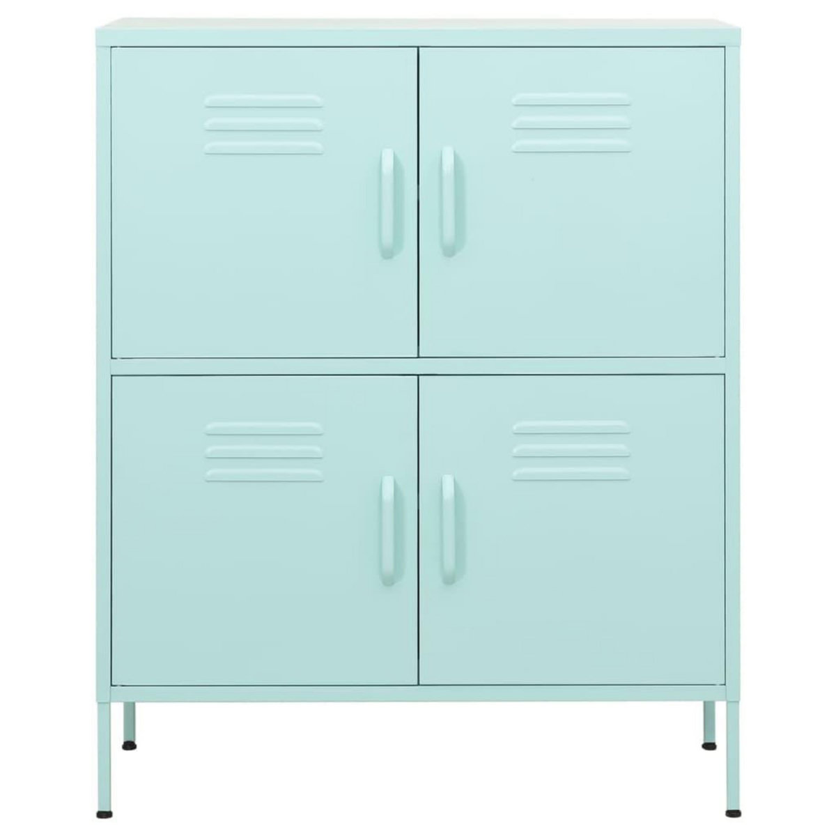 VIDAXL Armoire de rangement Vert menthe 80x35x101,5 cm Acier