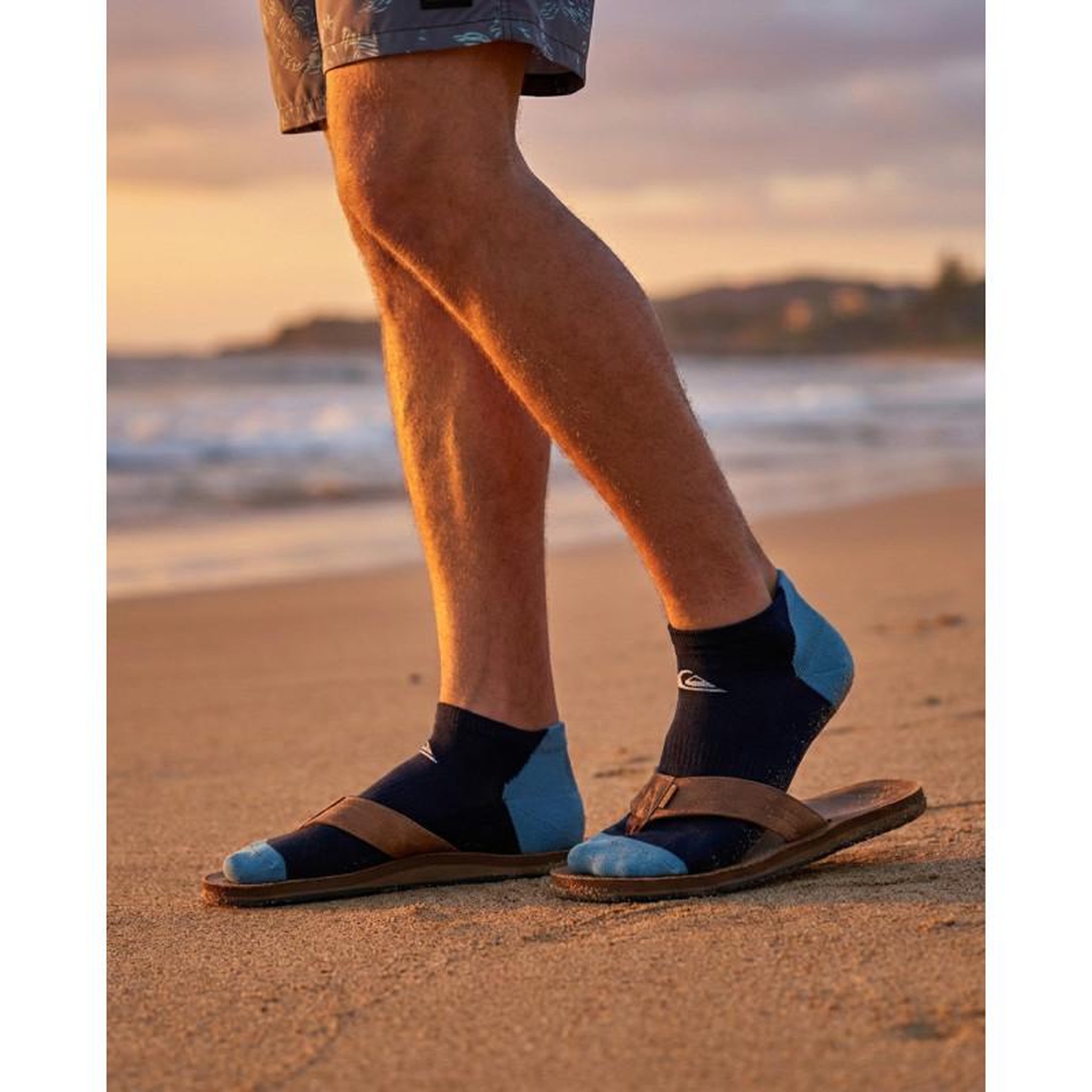 Voir la diapositive 2 : QUIKSILVER Quiksilver pack de chaussettes homme sneaker– lot 6 paires sport