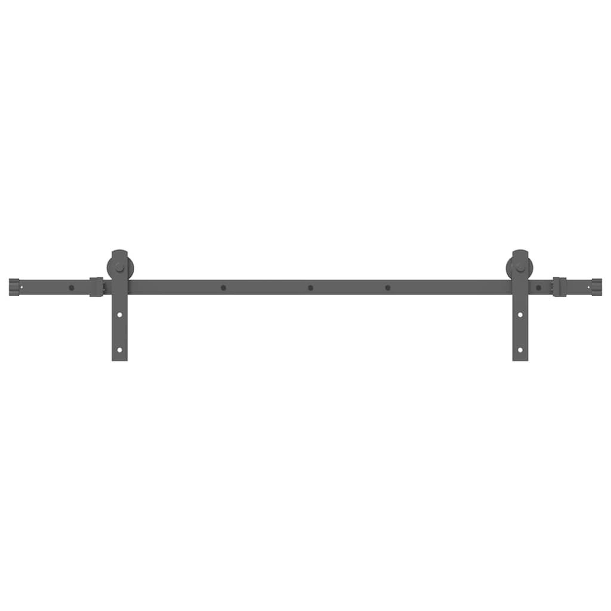 Voir la diapositive 2 : VIDAXL Kit de quincaillerie de porte coulissante 152 cm acier noir
