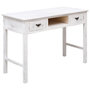 Voir la diapositive 1 : VIDAXL Table console Blanc antique 110 x 45 x 76 cm Bois