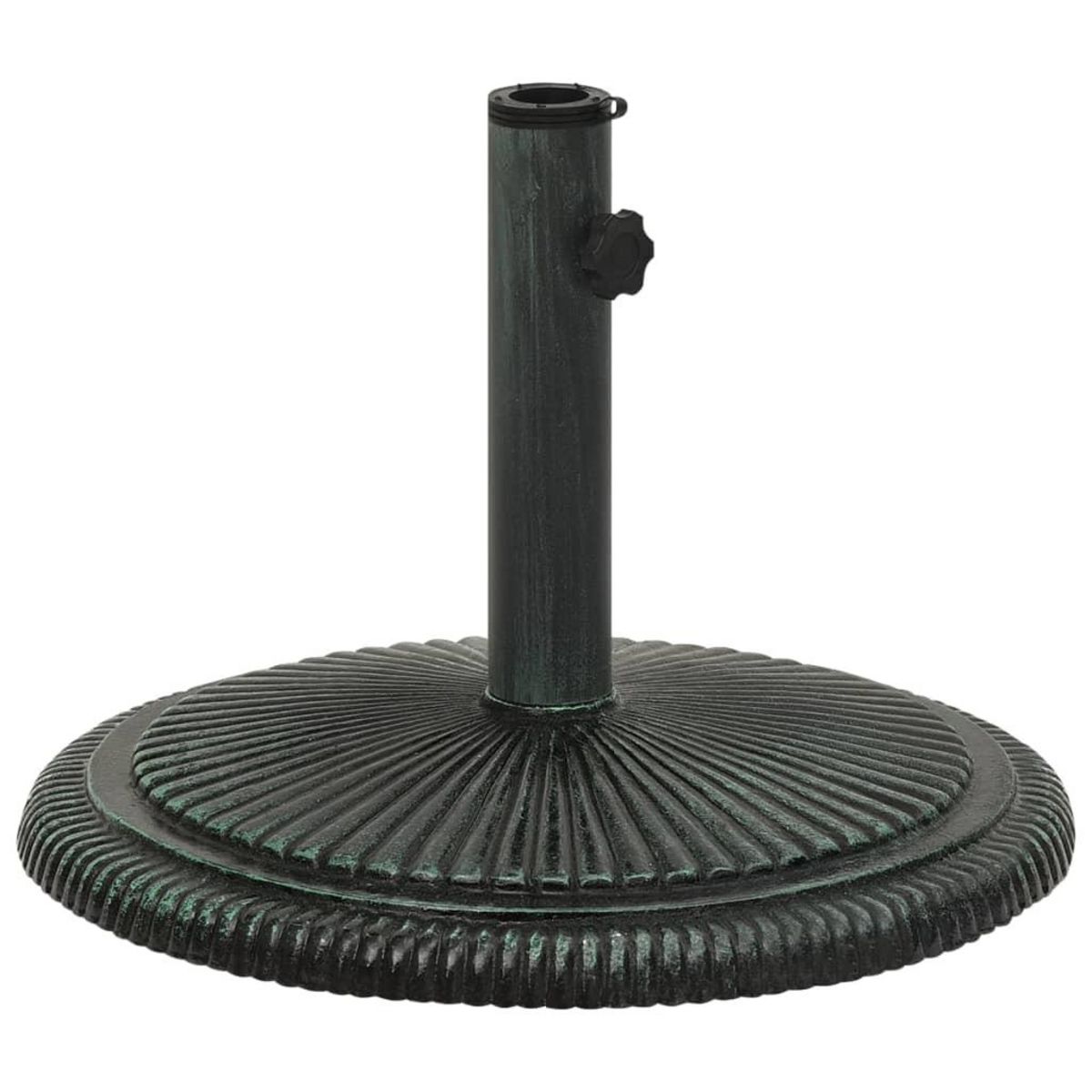 VIDAXL Socle de parasol Vert 45x45x30 cm Fonte