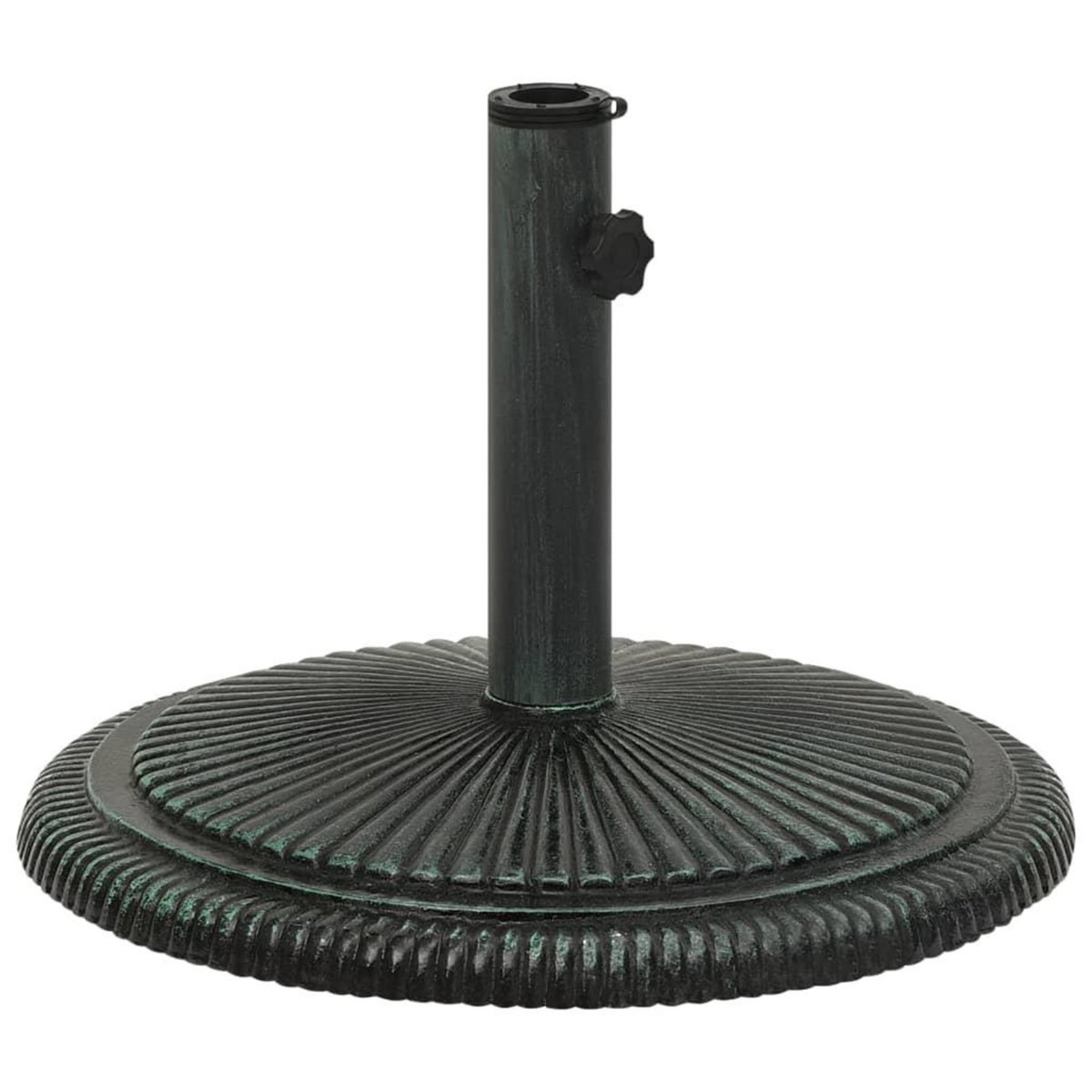 VIDAXL Socle de parasol Vert 45x45x30 cm Fonte