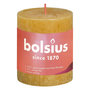 Voir la diapositive 2 : BOLSIUS Bolsius Bougies pilier rustiques 4 pcs 80x68 mm Jaune nid d'abeilles
