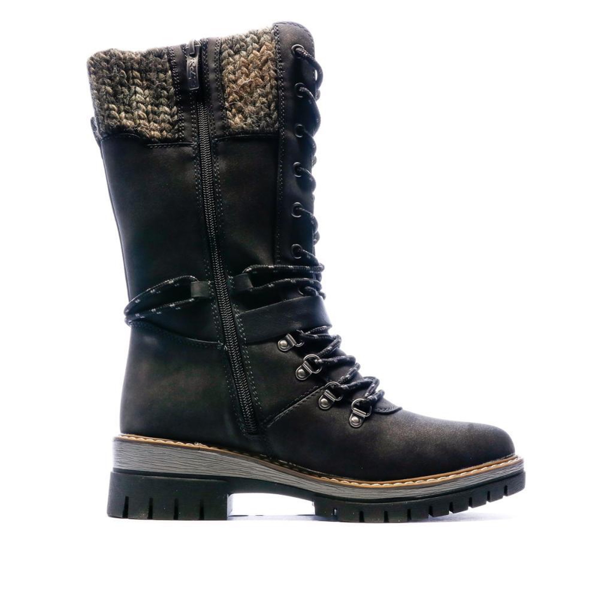 Voir la diapositive 3 : RELIFE Bottes gris anthracite femme relife grivione