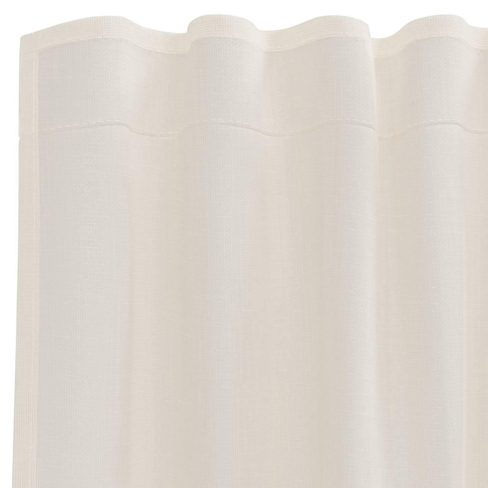 Voir la diapositive 5 : VIDAXL Rideaux en voile avec passants 2 pcs creme