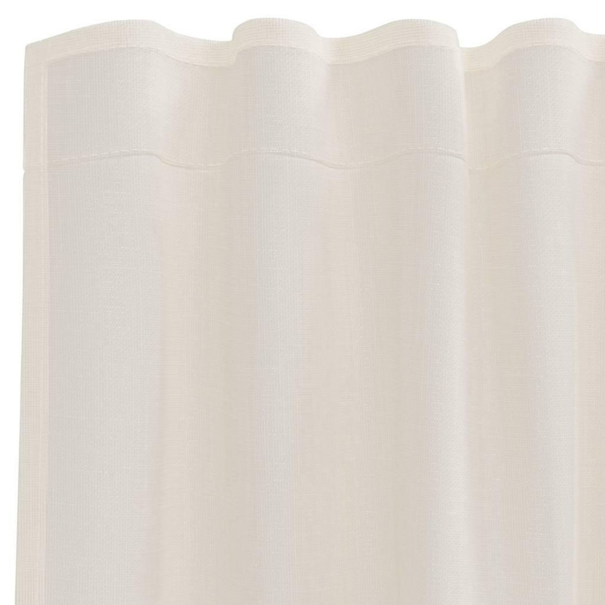 VIDAXL Rideaux en voile avec passants 2 pcs creme