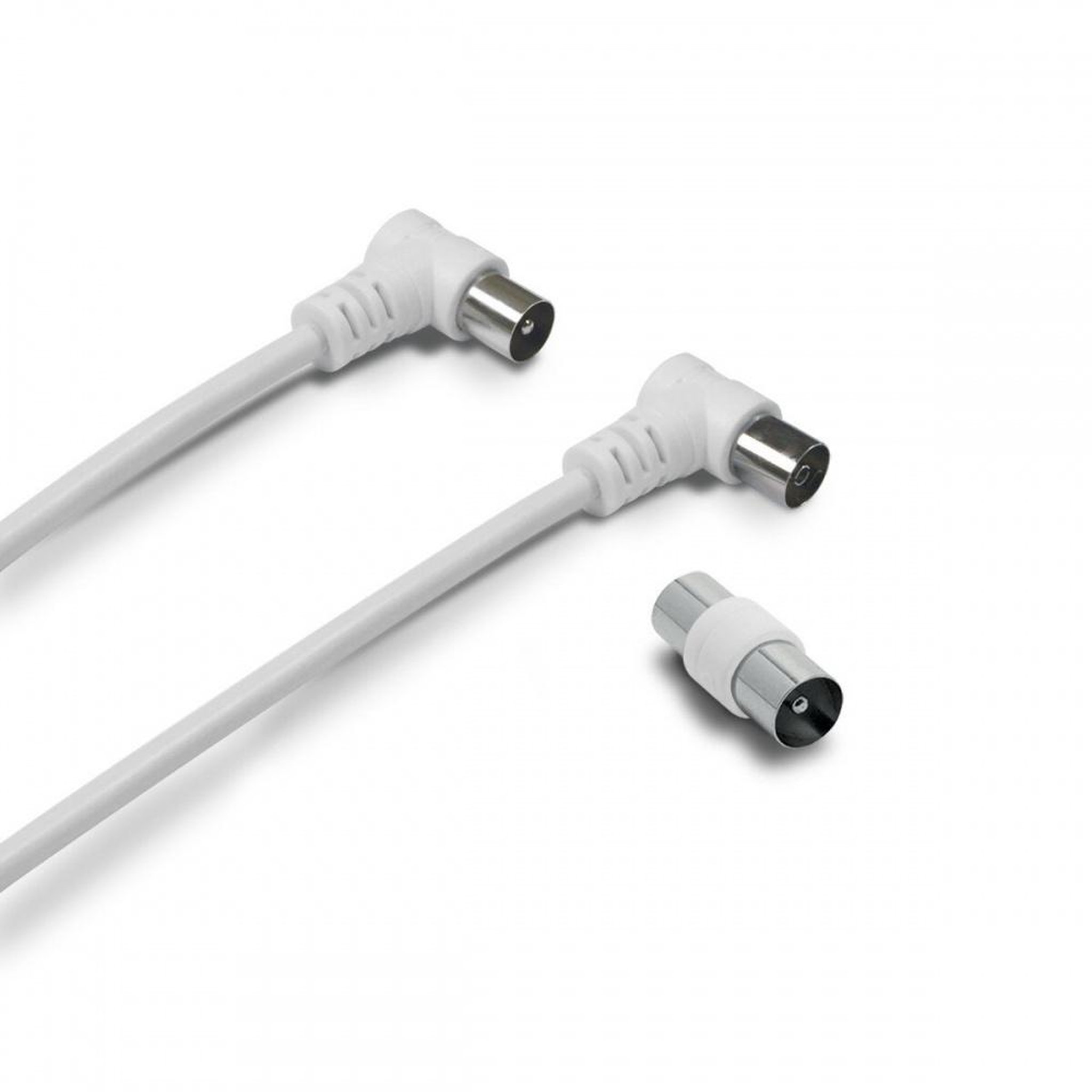 METRONIC Cable coaxial male/femelle coudee, 2m, Metronic