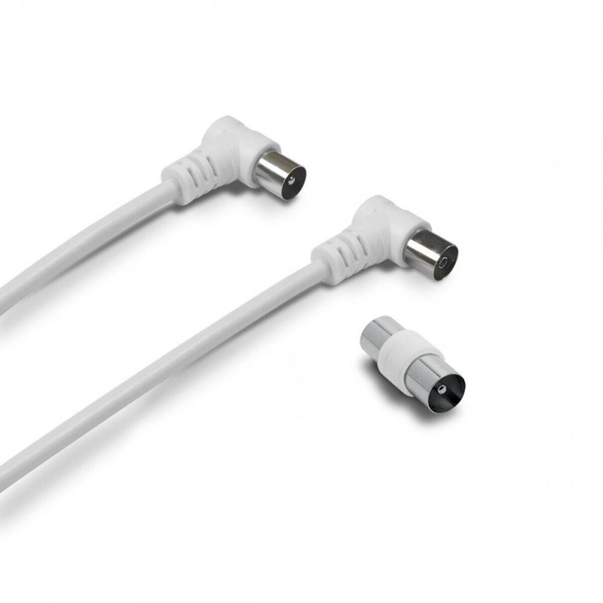 METRONIC Cable coaxial male/femelle coudee, 2m, Metronic