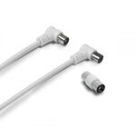 METRONIC Cable coaxial male/femelle coudee, 2m, Metronic