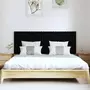 VIDAXL Tete de lit murale Noir 166x3x60 cm Bois massif de pin