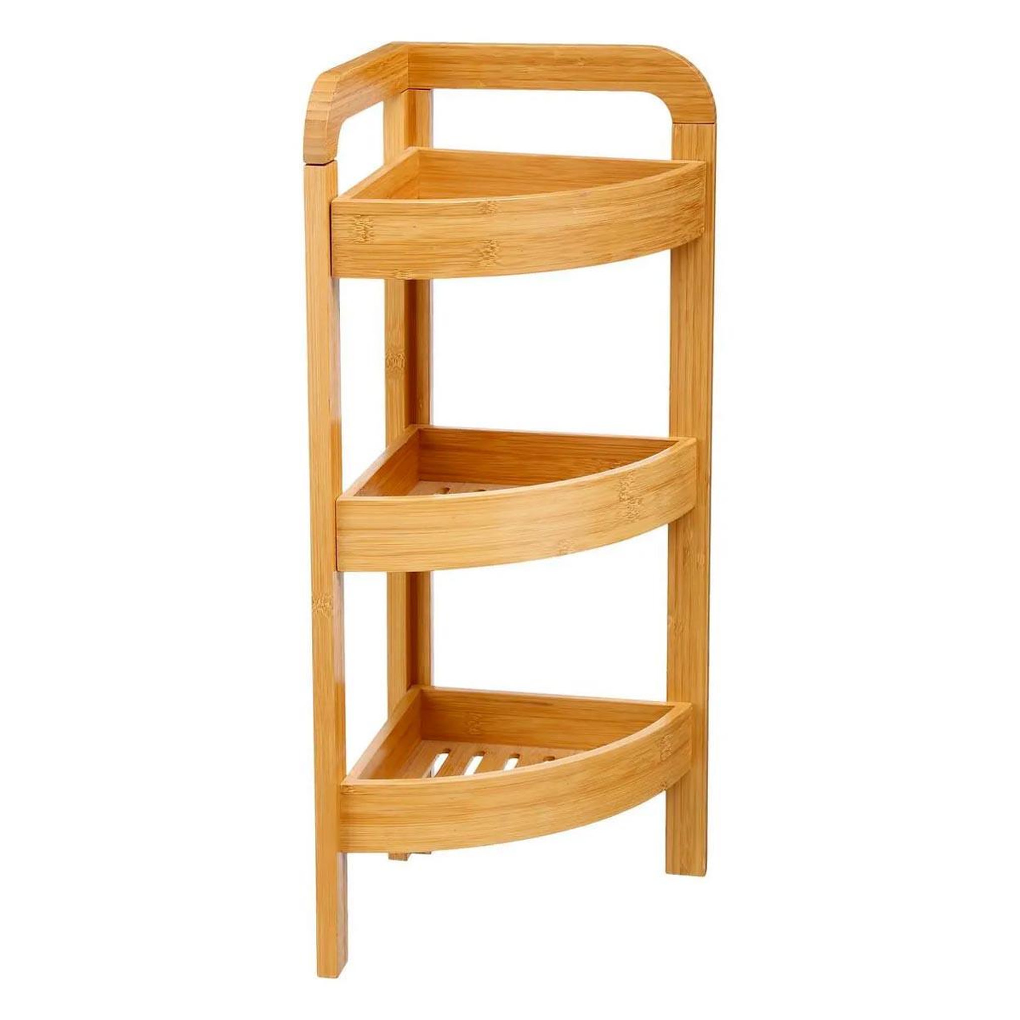 FIVE Étagère d'angle 3 niveaux  bambou  61cm naturel