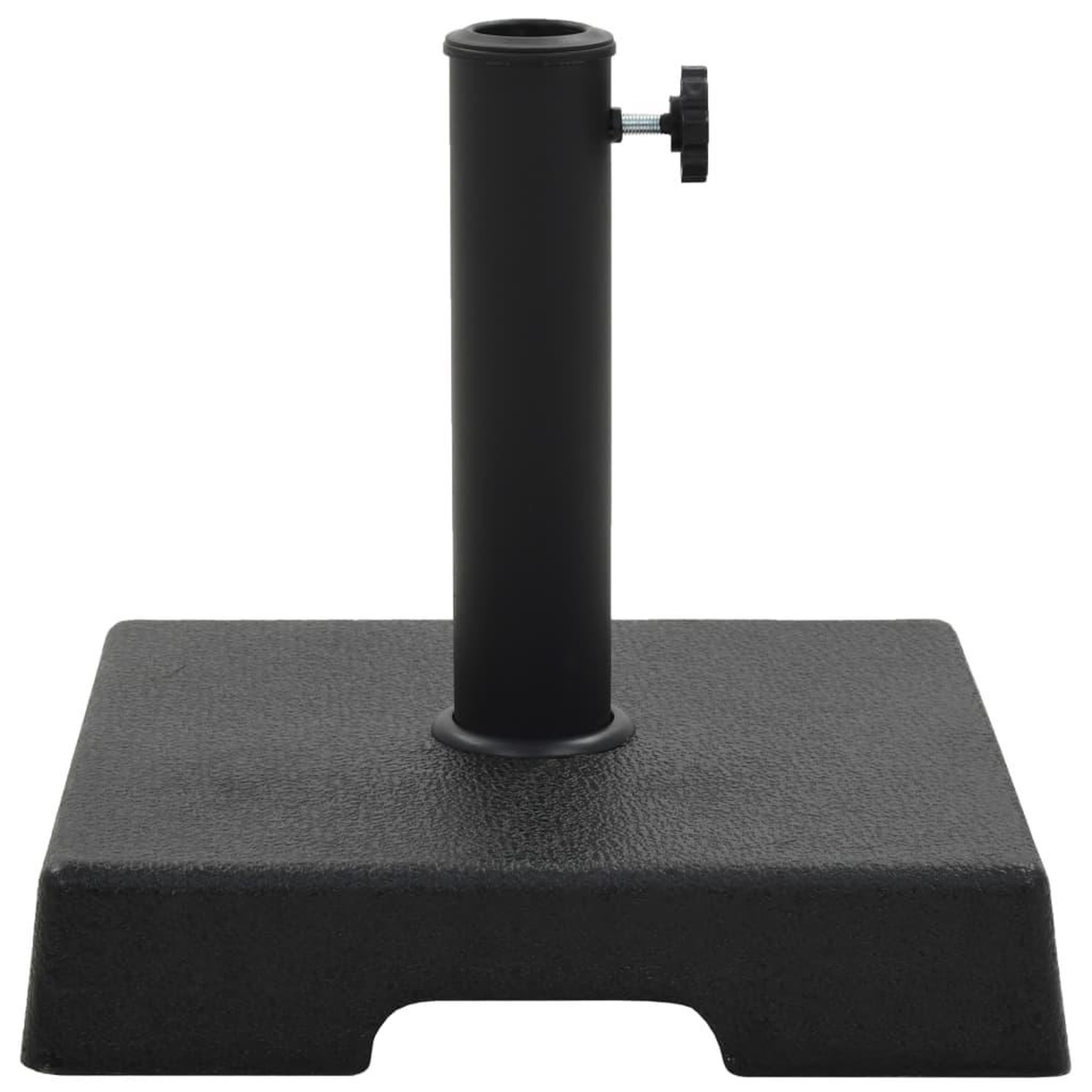 Voir la diapositive 2 : VIDAXL Socle carre de parasol Polyresine 8 kg Noir